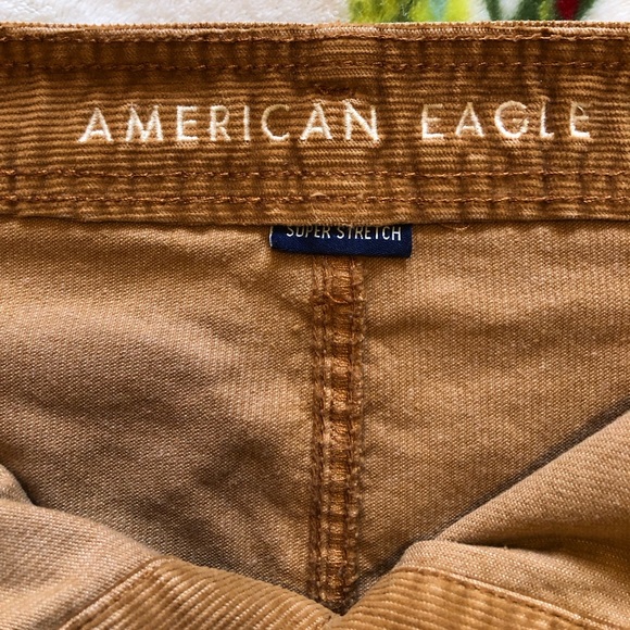 American Eagle Hi-Rise Button Front Corduroy Mini Skirt - Picture 6 of 9